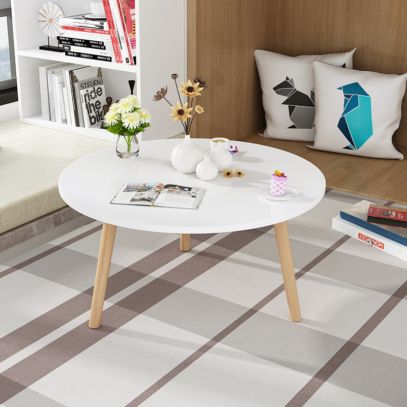 Nordic bay window coffee table girls tatami small table ins simple sitting mini round table bedroom balcony low table
