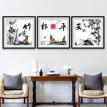Cross stitch 2021 thread embroidery new large living room study manual household bamboo newspaper peace bamboo embroidery self-embroidery