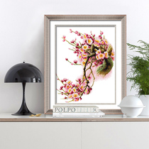 Cross stitch 2021 new living room bedroom Chinese style plum blossom small flower small pieces handmade simple embroidery