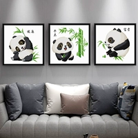 Panda Cross Stitch маленькие детали 2022 Новая линейная вышивка животных современная китайская гостиная спальня ручной работы ручной работы