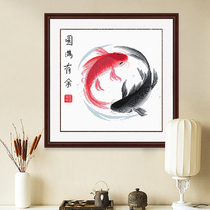 Cross-stitch small pieces 2021 new thread embroidery more than a year old entrance bedroom feng shui small simple handmade self-embroidery