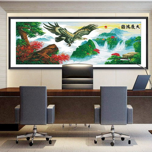 Da Zhan Hongtu Cross Emelcodery 2023 Новая вышитая гостиная гостиная.