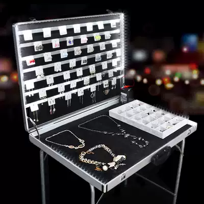 Ear needle jewelry storage stall toolbox stall box Jewelry box Jewelry display rack Stall shelf folding