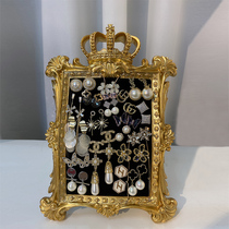 Palace royal style jewelry display rack display rack Crown photo frame earrings storage shooting props Jewelry small ornaments