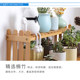 Nanzhu desktop succulent flower stand office windowsill succulent mini multi-layer storage rack solid wood potted plant rack