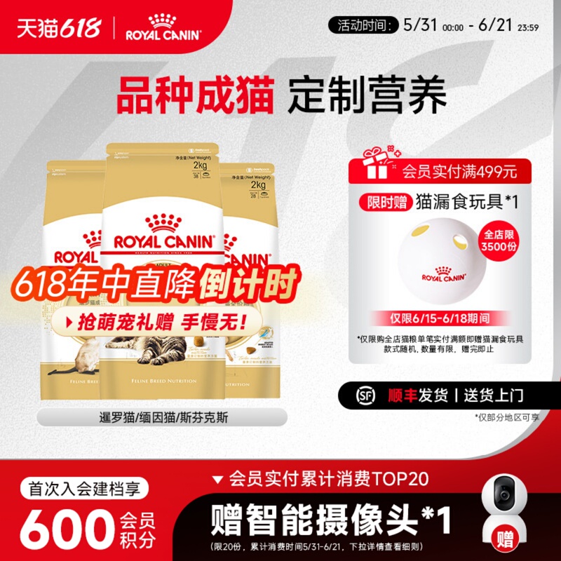 Royal Cat Food for Siamese Cats, Sphynx Hairless Cats, Bengal Cats, and Maine  Cats, Specialized Full-Price Food for Adult Cats