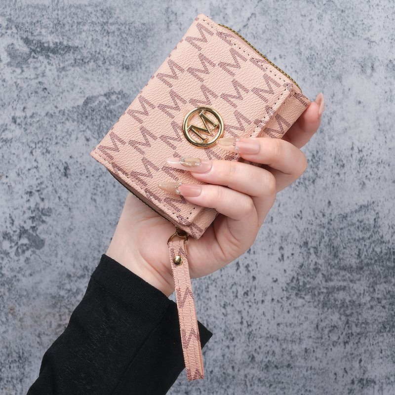 New Women's Wallet Short Style 70% off Zipper Buckle Clutch Bag Fashionable Printed Large Capacity Coin Purse Card Holder