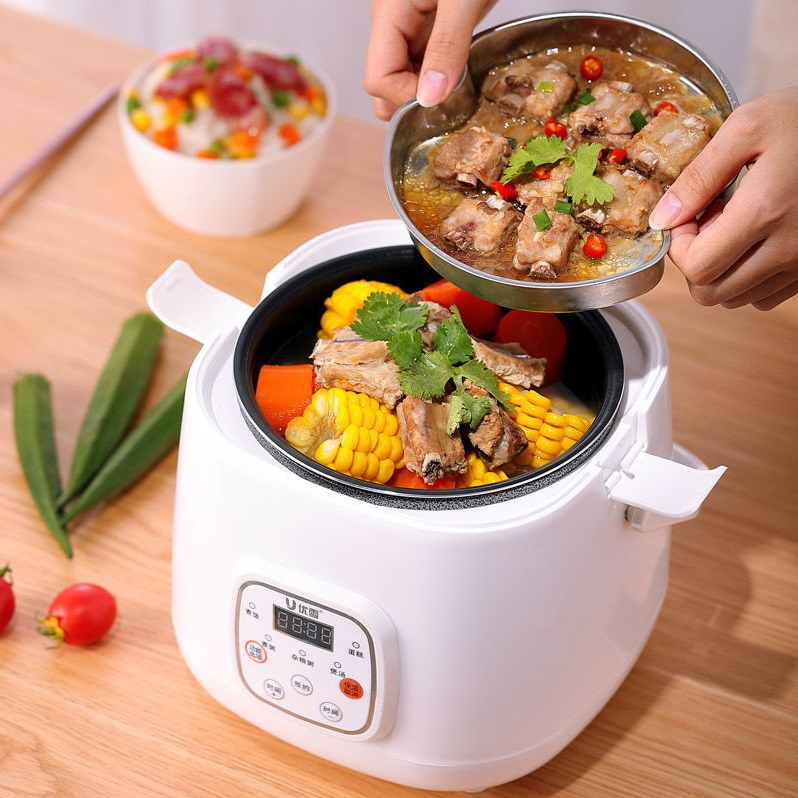 Uber electric cooker Home Electric electric boiler Smart Mini small 2 people appointment multifunction automatic 1-2-3 people small play bear