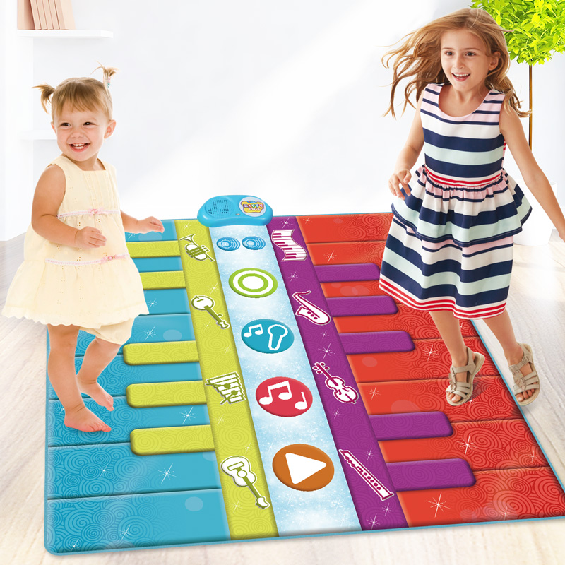 Baby children's pedal electronic piano girl dancing foot piano carpet music educational instrument toy birthday gift