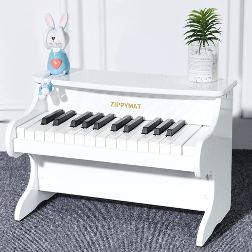 Деревянное электрическое пианино, маленький синтезатор, игрушка для раннего возраста для начинающих, раннее развитие