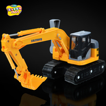 Boys and children engineering car digging earth car forklift model toy car track excavator sand gift