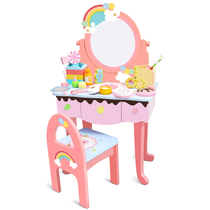Foreign Trade Large Number Children Makeup Table Dresser Wooden Writing Desk Study Table Princesss first decorated box over home toy