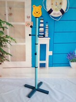 Foreign trade childrens clothes hat rack solid wood floor hanging clothes hanger fashion creative clothes hanger cartoon dormitory clothes hanger wood hanger