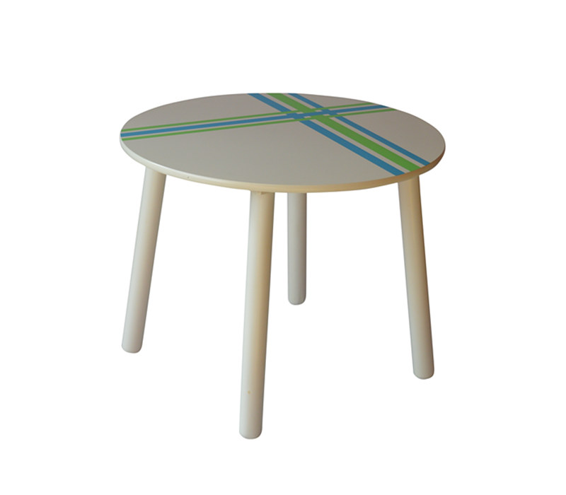 Foreign Trade Children Table Solid Wood Desk Kindergarten Handmade Table Games Table Wooden White Round Table Baby Dining Table