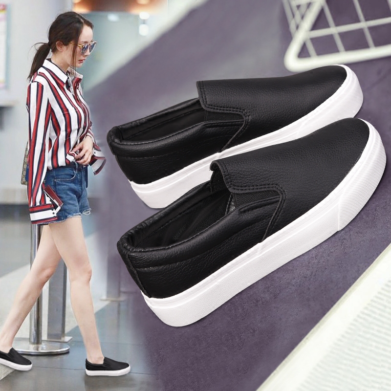 2021 Summer Style New Lefu Shoes Sloth People Board Shoes Thick Bottom One Foot Pedal Women's Shoes Spring And Autumn Exploits 100 Hitch Shoes