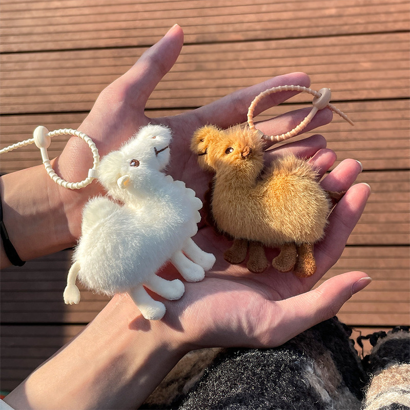 Xinjiang Desert Camel Plush Toy Travel Souvenir Camel Doll Bag Keychain Pendant Doll