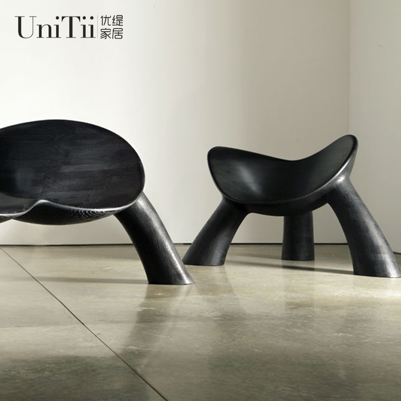 Personality Creative Design Profiled Three Feet Chair Fiberglass Casual Chair Hotel Lobby Club Reception Negotiation Chair