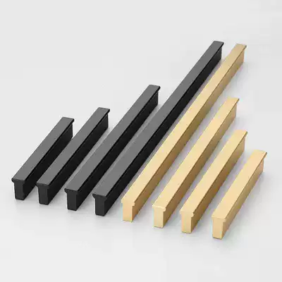 Modern simple extended overall Cabinet handle European black shoes cabinet wardrobe small handle wine cabinet drawer cabinet handle