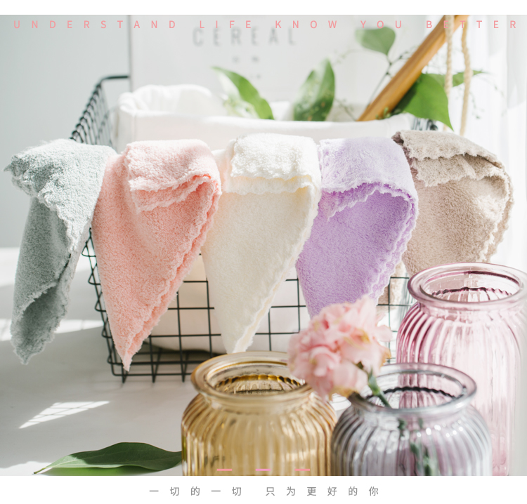 Trẻ em từ 4 đến giữ yếm bé khăn vuông nhỏ nhỏ khăn dày mềm thấm hơn bé bông - Khăn tắm / áo choàng tắm áo choàng tắm khách sạn