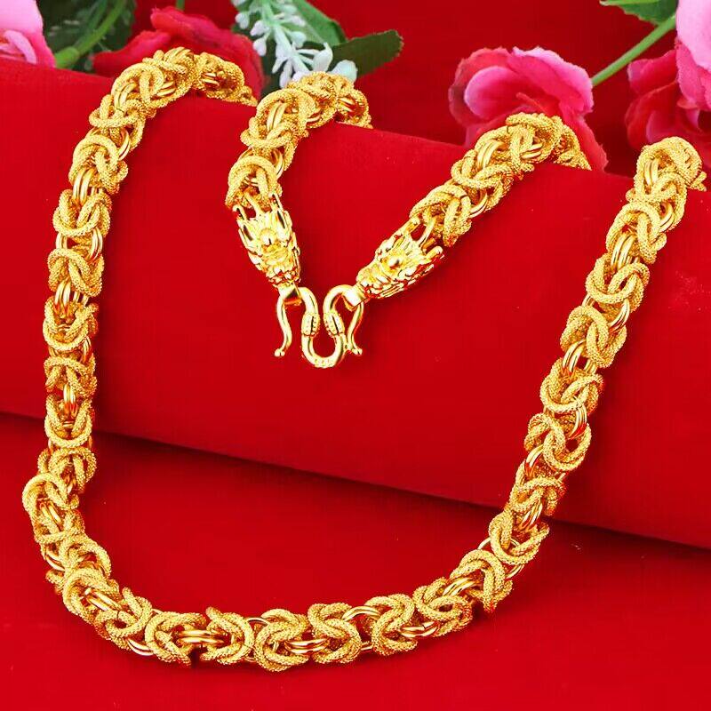 Vietnam sand necklace men ball gold gold gold gold gold necklace gold gold necklace gold gold necklace gold gold gold necklace Buddha chain