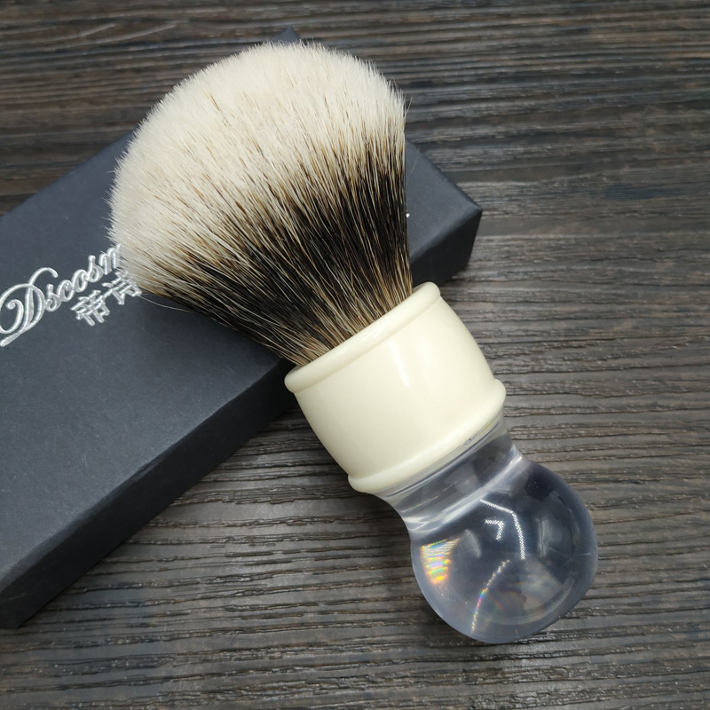 Di Shi Manzhouli Yinjian Special Road Badger hair shaving brush Men's shaving brush bubble brush Shaving foam brush