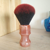 Dishi shaving brush imitation meat stone resin handle red and black high-ball rayon Hu brush head men shaving soap foam brush