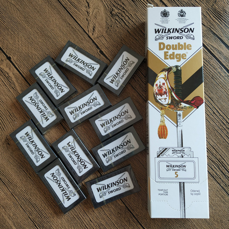 Dishi Traditional Safety Razor Blades Wilkinson Blades Made in Solingen, Germany, Full Box of 100 Pieces Dishi Traditional Safety Razor Blades Wilkinson Blades Made in Solingen, Germany, Full Box of 100 Pieces