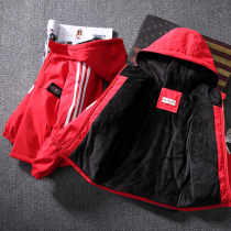 Boy Clothing Boy Garnter Jacket Autumn Winter Clothing 2022 New Children Thickened Foreign Air CUHKs Winter Korean Version Jacket