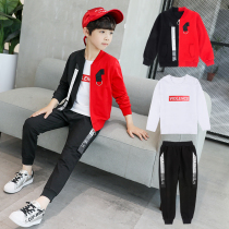 5 childrens boys autumn suit 2021 New 10 childrens three sets spring autumn boy 12 tide 15 years old