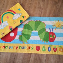 Day single hungry caterpillar cotton terry towel children adult wash towel pillow towel dual use Oh