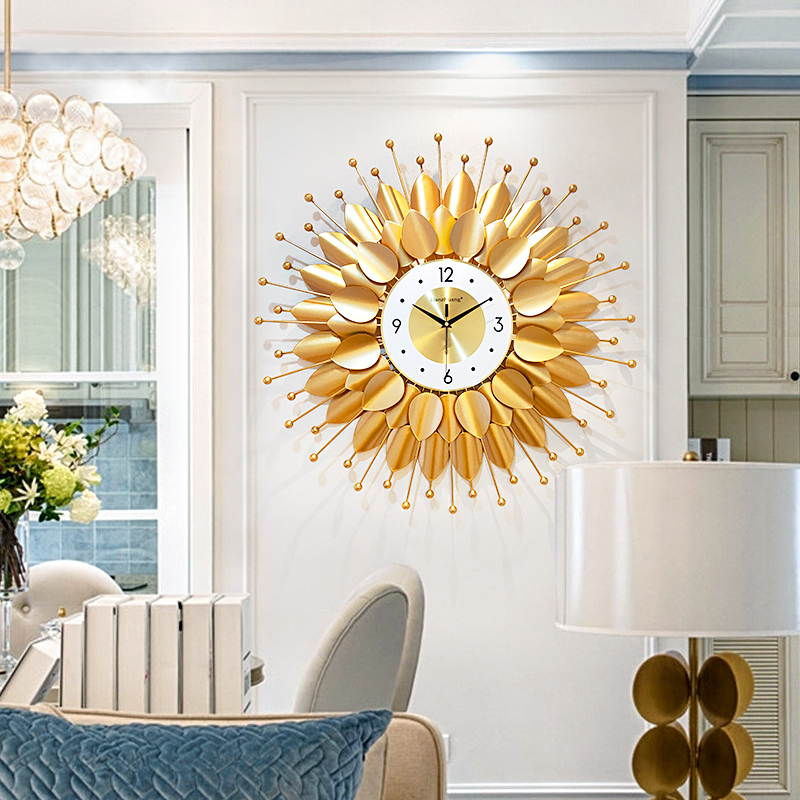 Creative clock hanging clock Living room Modern minimalist individuality watches and clocks European-style hanging clock bedroom mute quartz clock