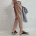 Chín quần nam lỏng bf Hàn Quốc phong cách Harajuku ulzzang Phiên bản Hàn Quốc của xu hướng sinh viên hoang dã s quần thẳng ống rộng thời trang nam cao cấp Crop Jeans