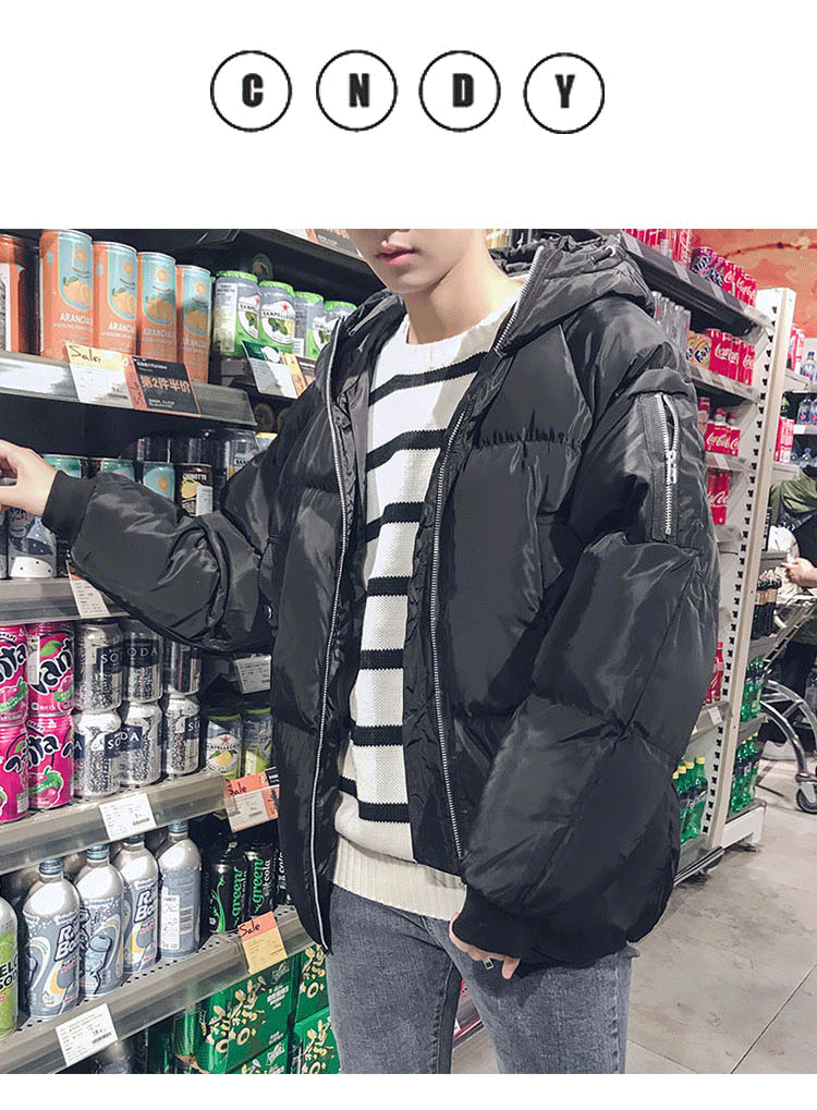 Mùa đông học sinh s mã bông bọ cạp nam ulzzang bánh mì dịch vụ những người yêu thích áo khoác Phiên bản Hàn Quốc của xu hướng áo tay áo cotton áo phao béo nam nữ