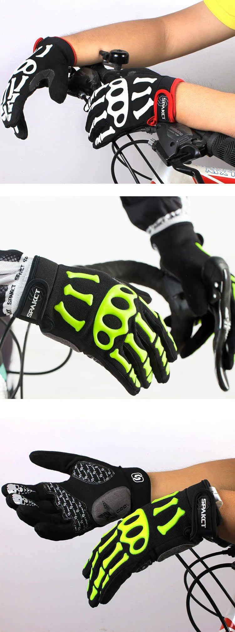 Gants de cyclisme mixte SPAKCT - Ref 2255300 Image 7