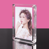 Photo frame table 7-inch double-sided 10-inch creative 8-inch custom lettering six-inch acrylic magnetic wash photo plus image frame