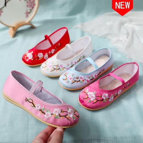 Ханьфу, обувь, этнические детские туфли для принцессы для мальчиков, этнический стиль