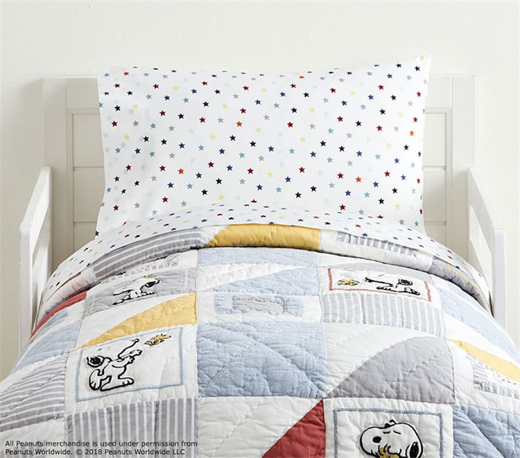 Pure Cotton Quilt with Patchwork Design, Children's Handmade Quilted Quilt with Cotton Filling, Kindergarten Nap Quilt