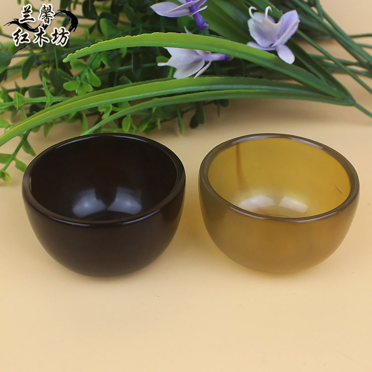horn cup Vietnamese buffalo horn cup horn wine cup wine tea cup horn material health care cup