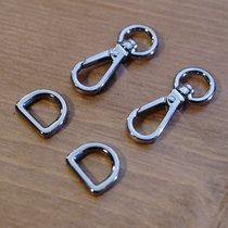 Handmade leather with five gold accessories AMY-ROKE Elorc offers handmade leather bag lock catch