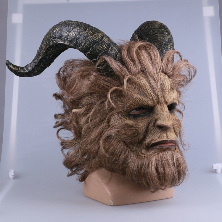 2017 Live-Action Movie Version of Disney's Beauty and the Beast Same Style Cosplay Halloween Prince Mask Headgear