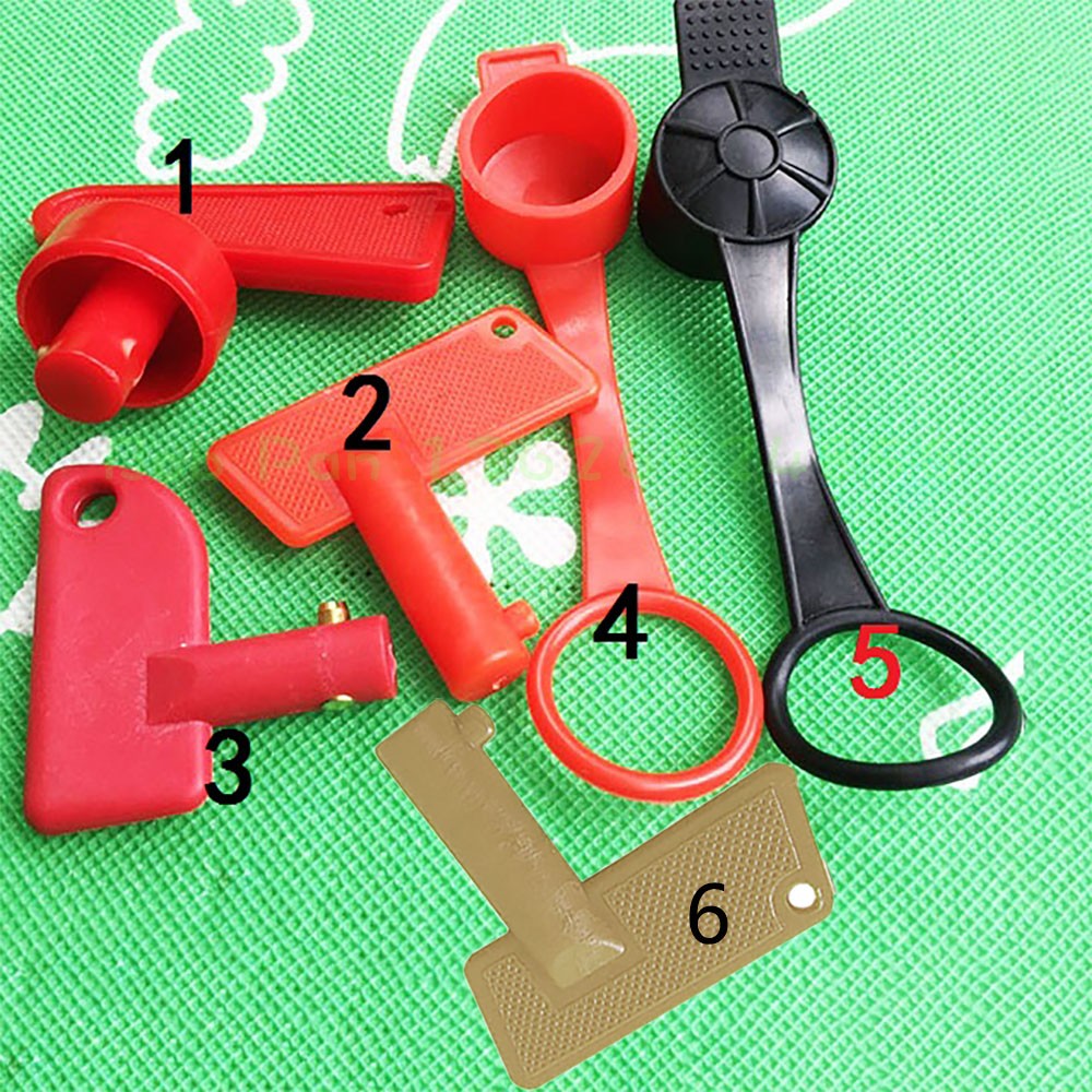 Rotary Switch Battery Switch Key Handle Spreading Machine Press Road Machine Power Supply Total Switch Key Leather Lid