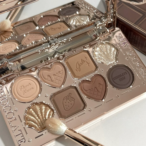 Акриловые палетка теней, комплексная тени для век для лица, новая коллекция, в коричневых тонах, на каждый день