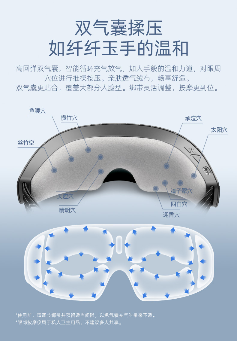 CHENIKE机械师 眼部按摩仪 气囊按压+振动+热敷 图7