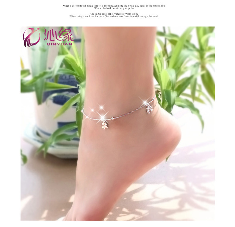 Chaine de cheville Femme en Argenterie - Ref 3102114 Image 19