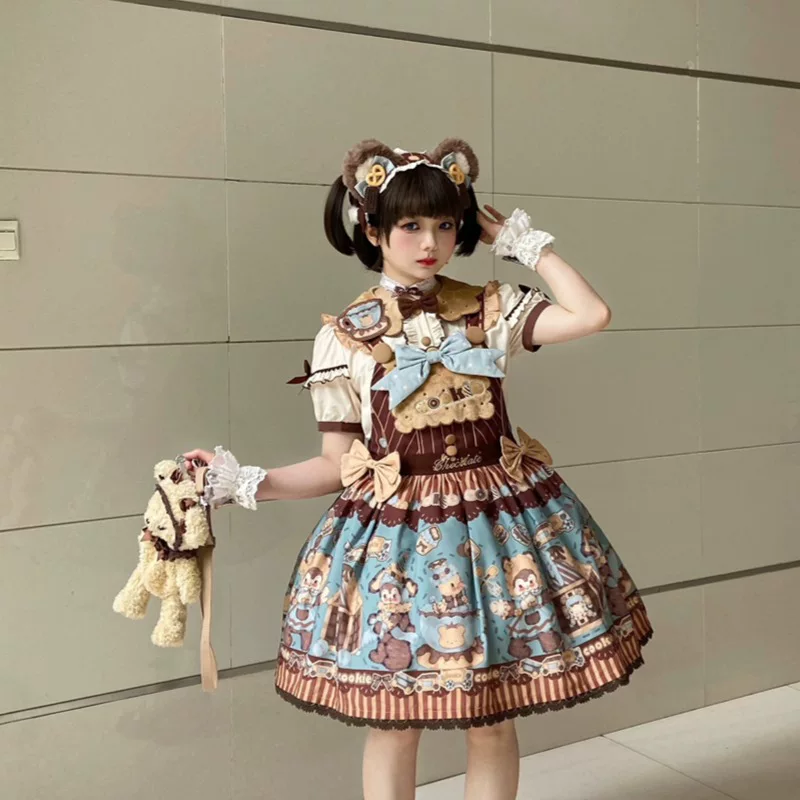 Летняя хлопковая подлинная дизайн кукла, (Физикс), полный набор, стиль Lolita
