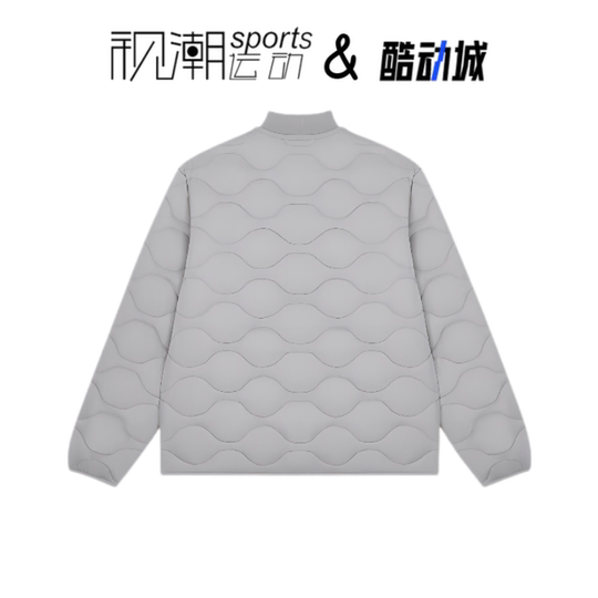 New Balance NB灰色男女纯色百搭保暖运动夹棉外套AMJ33342-TAG