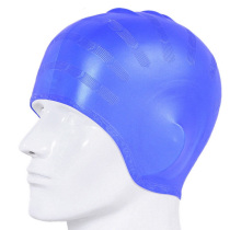 Waterproof new yellow pink purple ear protection men and women long hair swimming cap mens silicone hat does not strangle the head