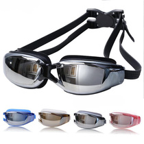  Unisex electroplated colorful anti-fog waterproof myopia swimming glasses fashion super cool high-end flat swimming goggles