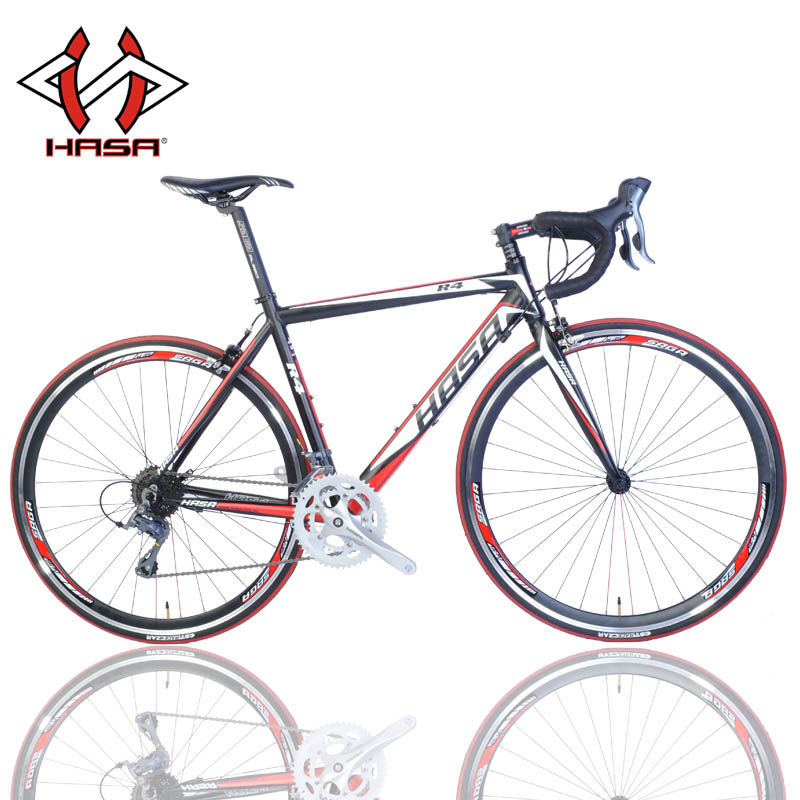 HASA R4 ROAD BIKE ALUMINUM ALLOY ROAD RACING SPORTS CAR SHIMANO 16 SPEED VARIABLE SPEED BIKE
