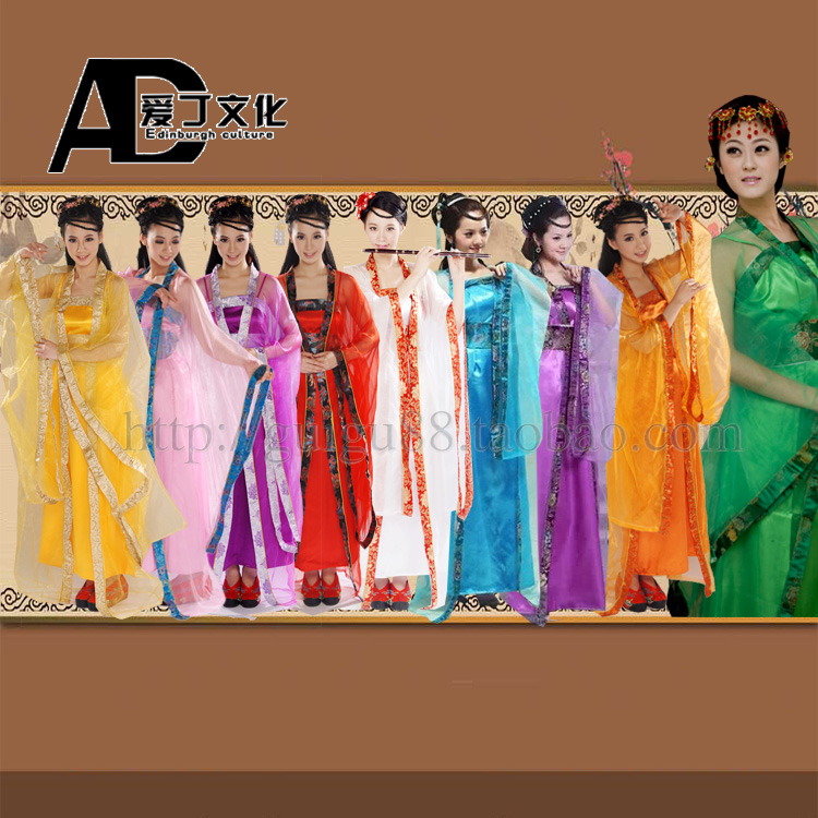 Female Ancient Dress Noble Princess Fairy Photos of the Tang Dynasty Handmaid's Tang Dynasty Anti-strings Iron Fan Princess Spider Fox Daughter King Costume